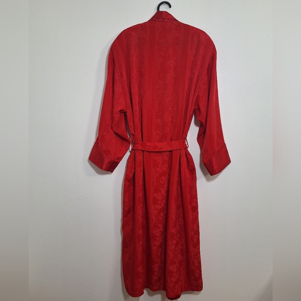 VICTORIA'S SECRET Red Satin Robe - Picture 2 of 7